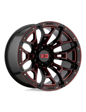 Felga aluminiowa XD841 Boneyard Gloss Black Milled W/ RED Tint XD Series