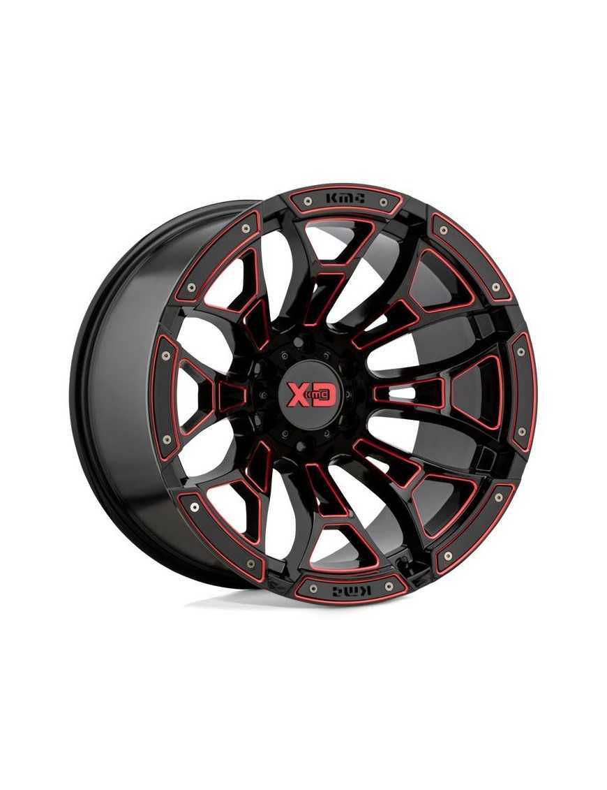 Felga aluminiowa XD841 Boneyard Gloss Black Milled W/ RED Tint XD Series
