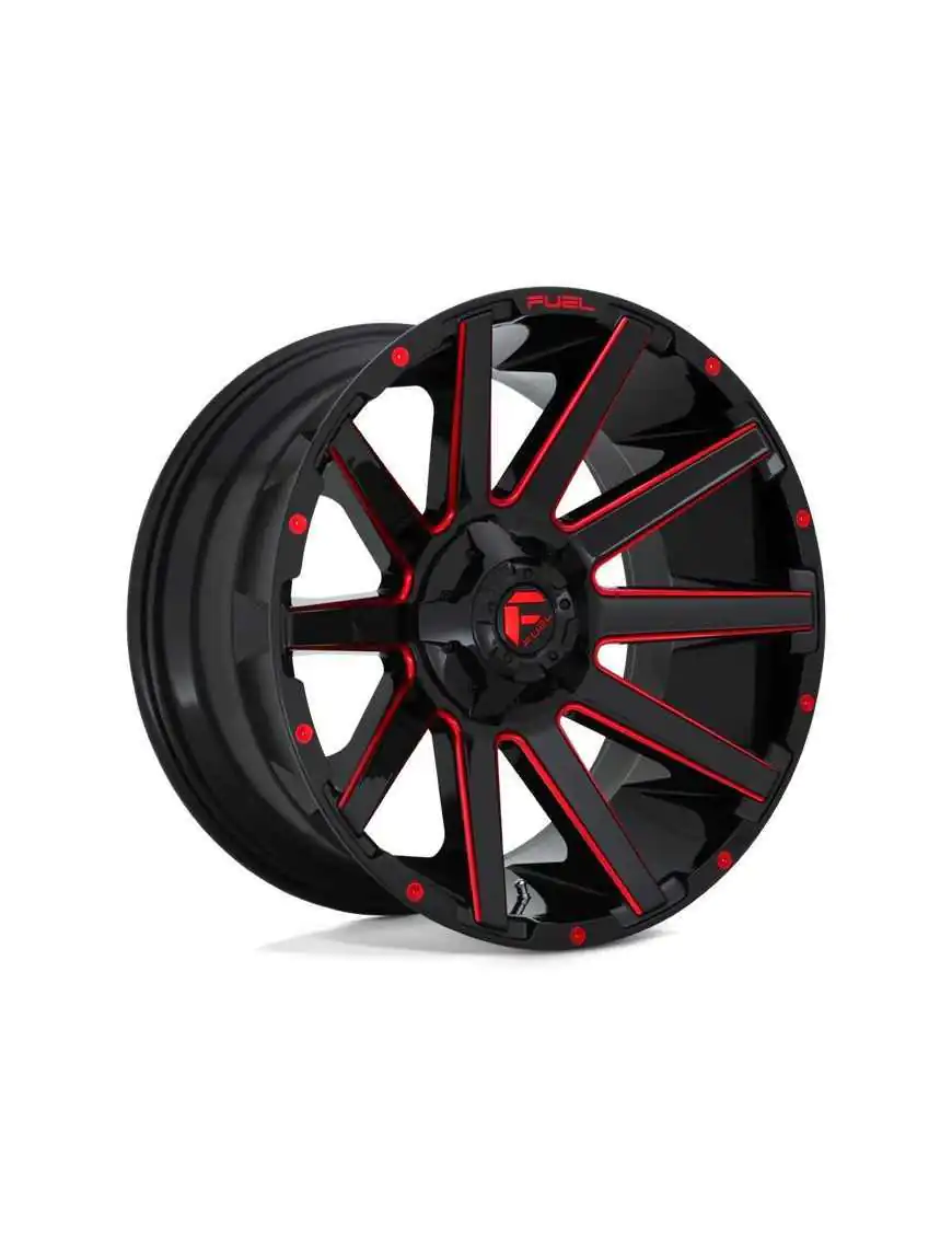 Felga aluminiowa D643 Contra Gloss Black RED Tinted Clear Fuel