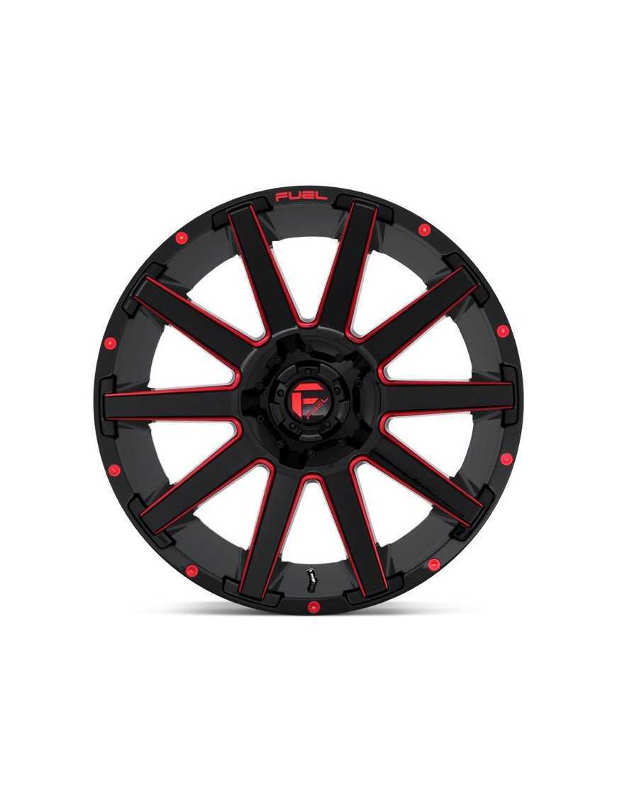 Felga aluminiowa D643 Contra Gloss Black RED Tinted Clear Fuel
