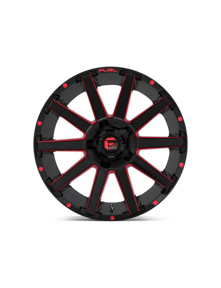 Felga aluminiowa D643 Contra Gloss Black RED Tinted Clear Fuel