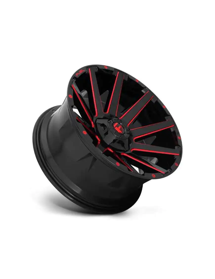 Felga aluminiowa D643 Contra Gloss Black RED Tinted Clear Fuel