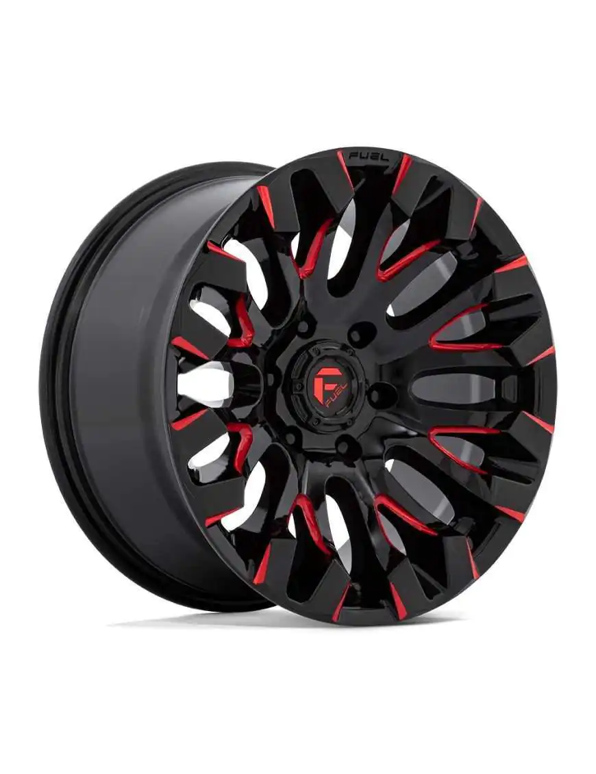 Felga aluminiowa D829 Quake Gloss Black Milled RED Tint Fuel