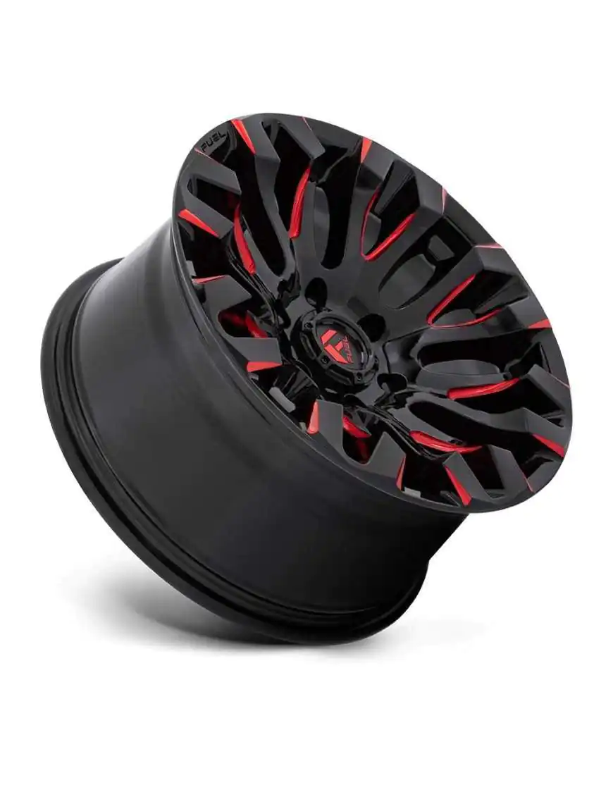 Felga aluminiowa D829 Quake Gloss Black Milled RED Tint Fuel