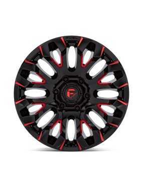 Felga aluminiowa D829 Quake Gloss Black Milled RED Tint Fuel