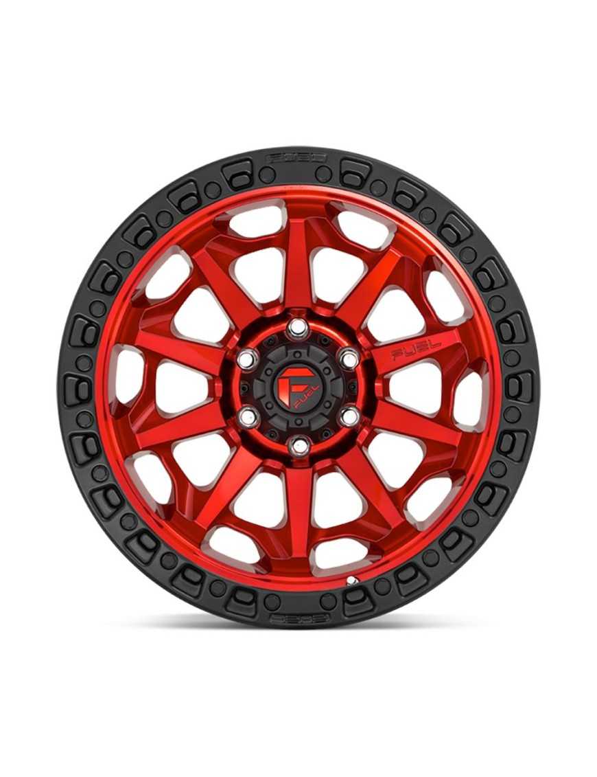 Felga aluminiowa D695 Covert Candy RED Black Bead Ring Fuel