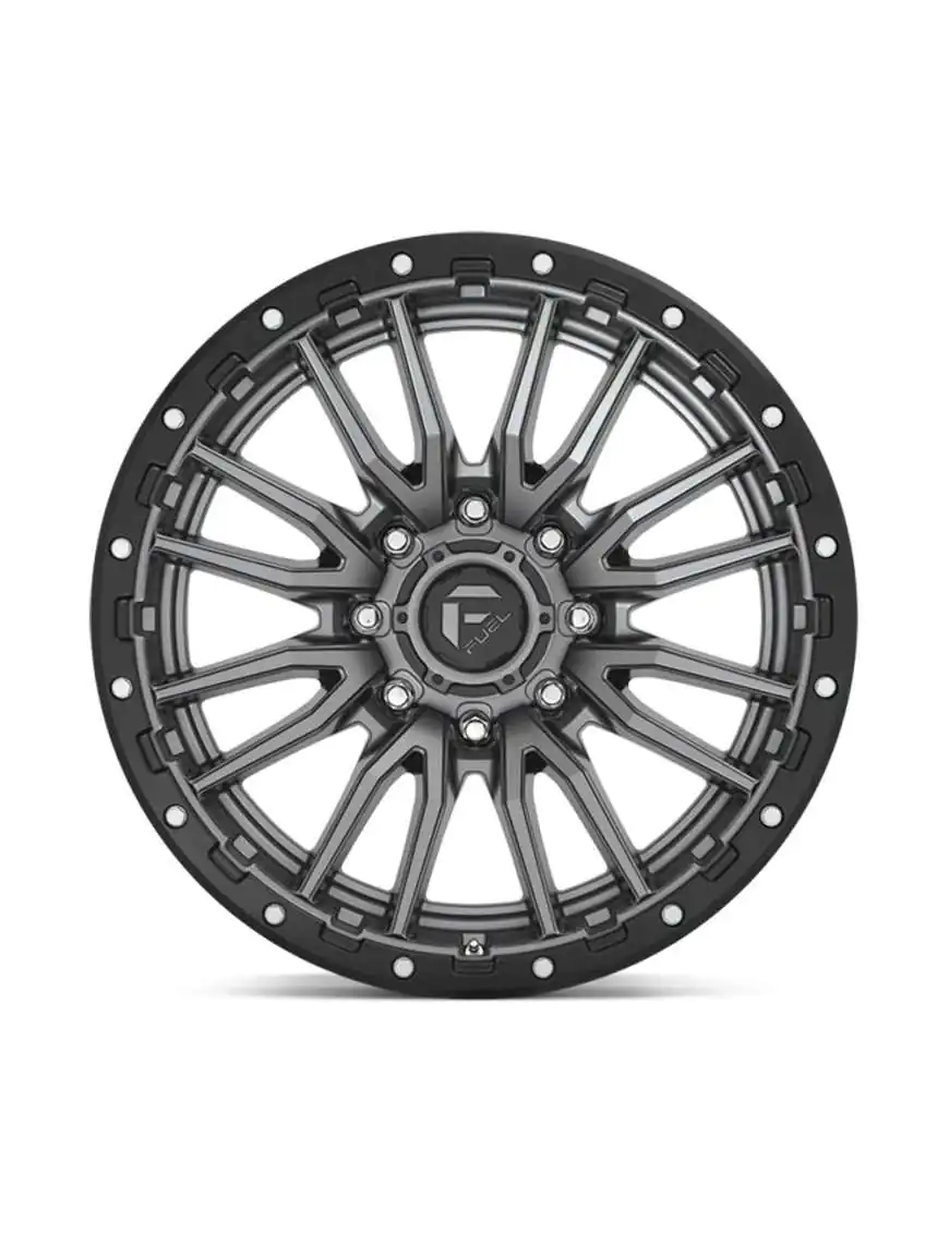 Felga aluminiowa D680 Rebel Matte GUN Metal Black Bead Ring Fuel