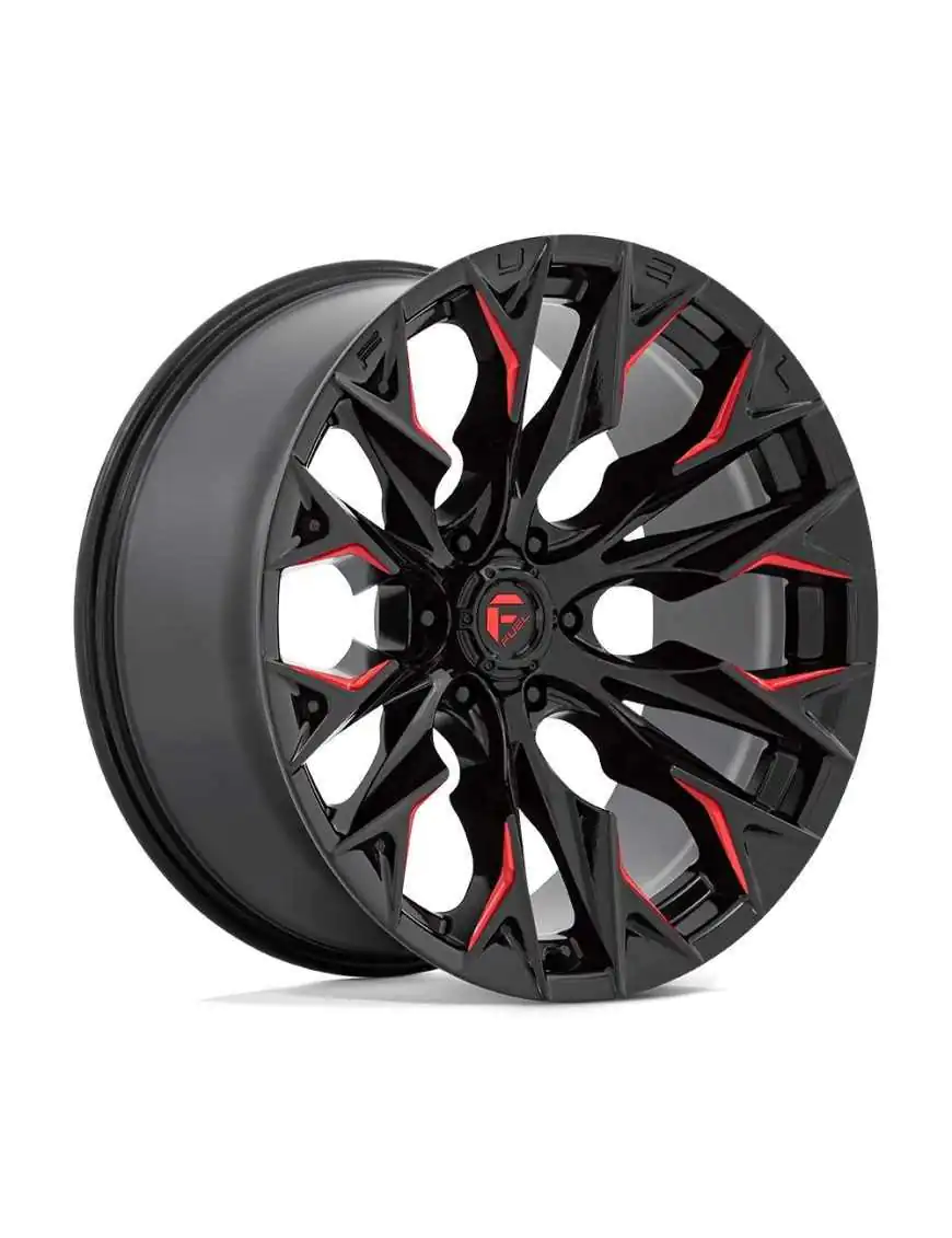 Felga aluminiowa D823 Flame Gloss Black Milled W/ Candy RED Fuel