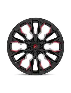 Felga aluminiowa D823 Flame Gloss Black Milled W/ Candy RED Fuel