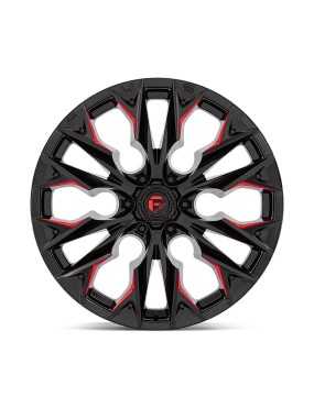 Felga aluminiowa D823 Flame Gloss Black Milled W/ Candy RED Fuel