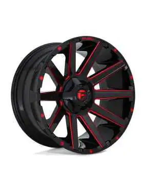 Felga aluminiowa D643 Contra Gloss Black RED Tinted Clear Fuel