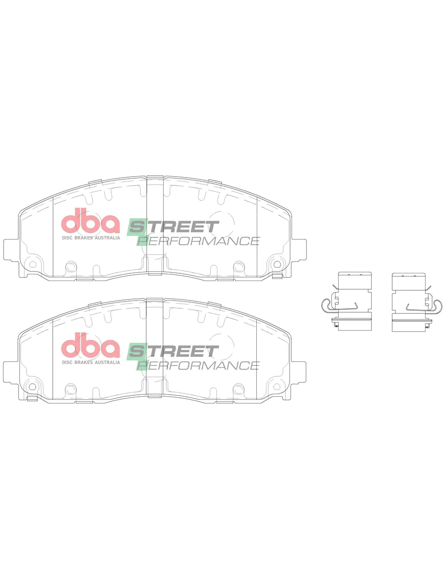 Brake Pads Street Performance Front Axle Wrangler jl