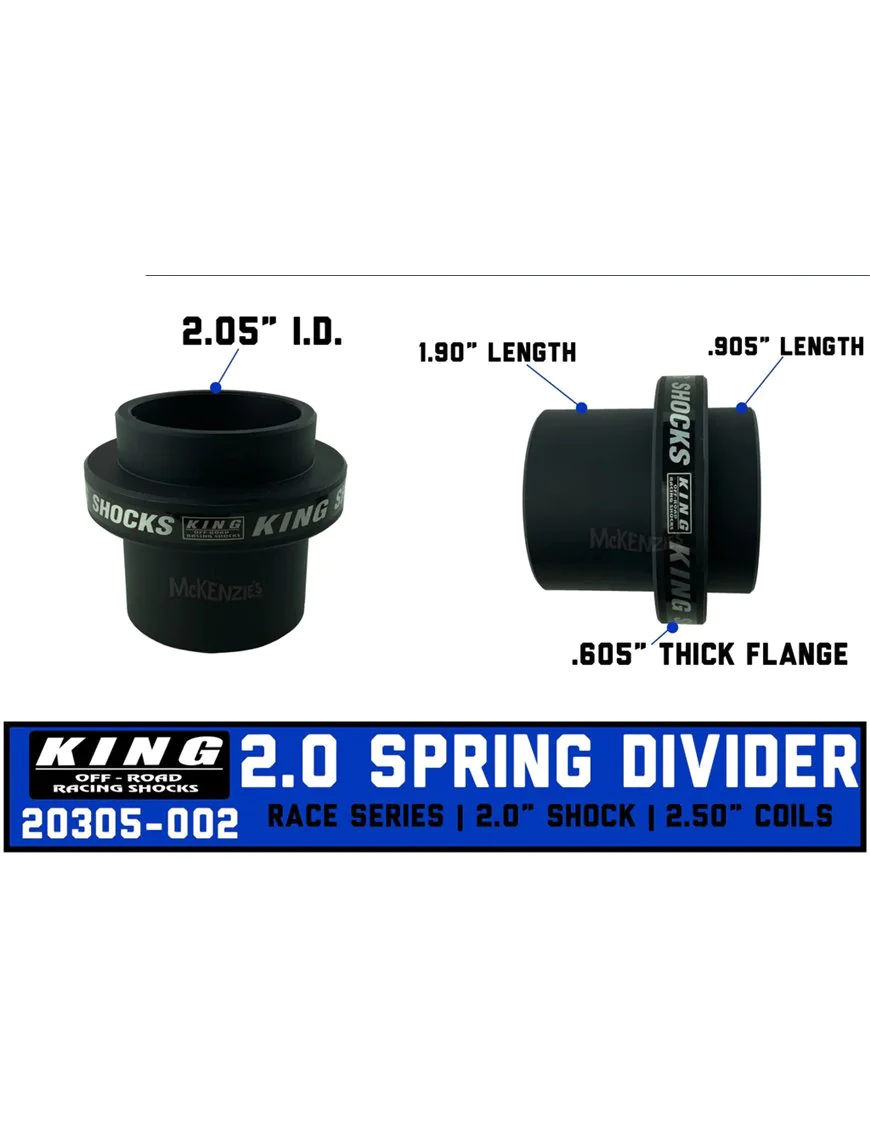 King Shocks 20305-002 2.0 Shock Coil Slider 