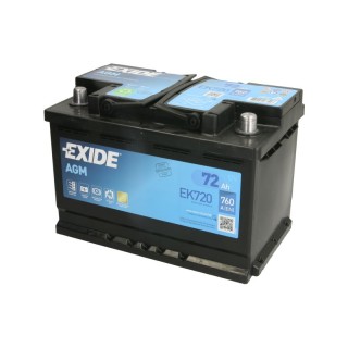 EK720 Exide Akumulator Jeep Wrnagler JL JLU 72Ah 760A P+ (Agm)