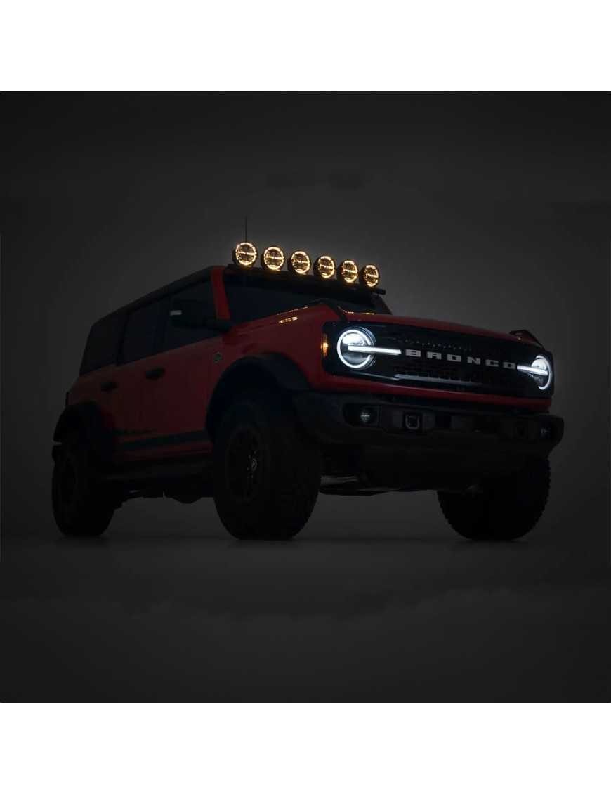 Lampy LED 6,5" okrągłe Białe/Amber DRL Rough Country