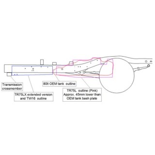 Zbiornik paliwa ze stali aluminiowanej 150 L - Toyota Hilux (2015 -)