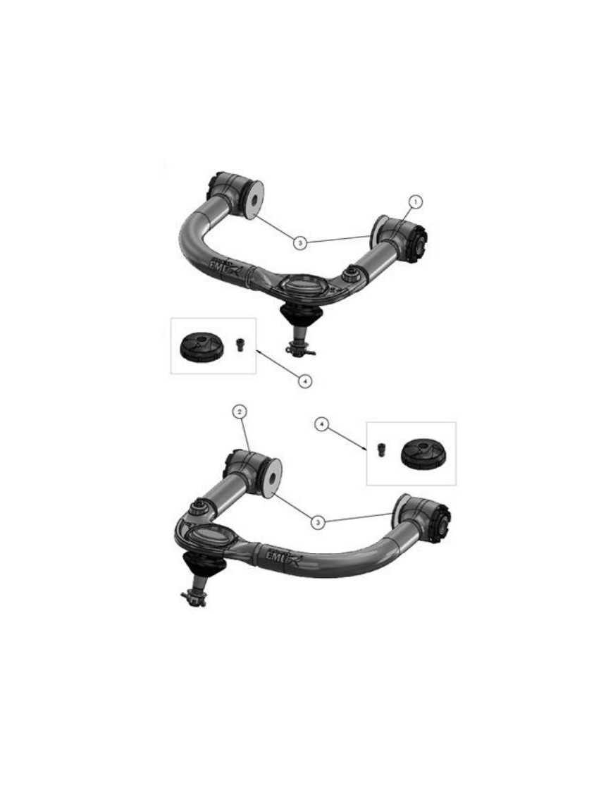 GĂłrne wahacze (komplet - 2 szt.) UCA0003 - Toyota Hilux (2015 - 2021 -)