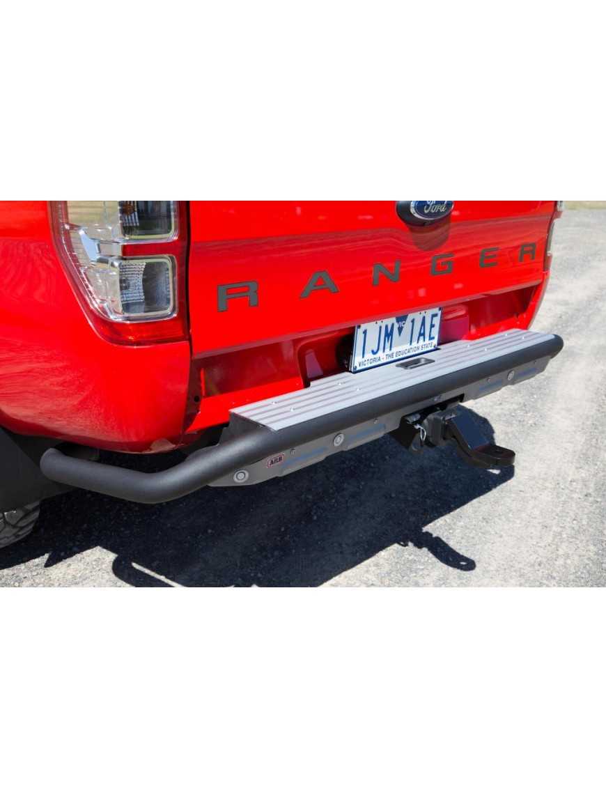 Zderzak stalowy, tylny ARB Summit Raw - Ford Ranger (2011 -) z miescejm pod czujniki parkowania