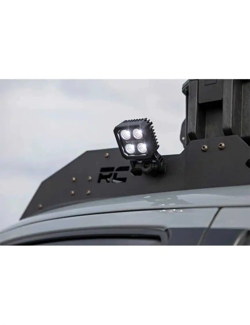 Lampy LED 2" kwadratowe Rough Country Black Series