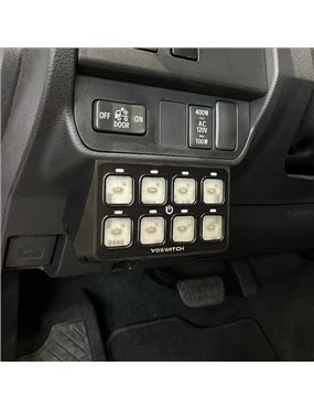 Voswitch TACO8 8 Gang Lower Dash Switch Panel Compatible with Toyota Tacoma 2016 to Current