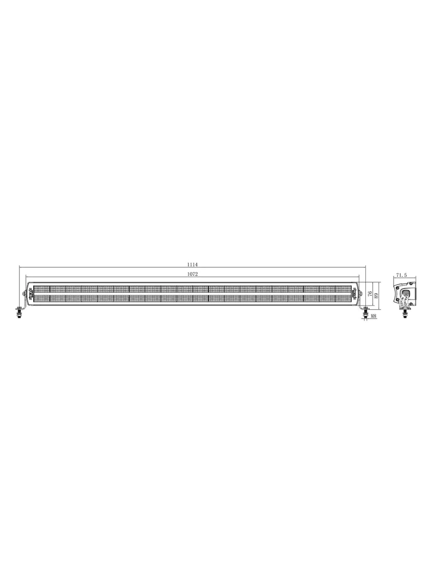 PANEL ROBOCZY BELKA SIBERIA DR LED BAR 42" 32000Lm 196W STRANDS B-B 809183