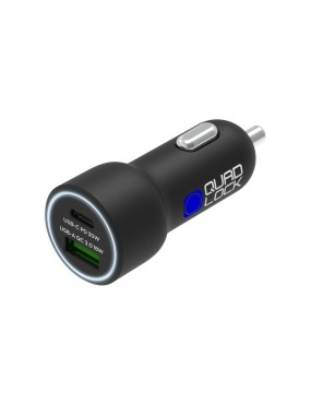 Ładowarka samochodowa Quad Lock® 48W - USB-C PD + USB-A QC3.0