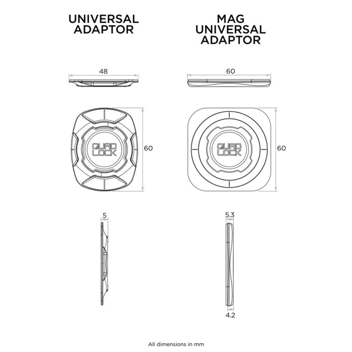 Uniwersalny adapter Quad Lock® (V3) 
