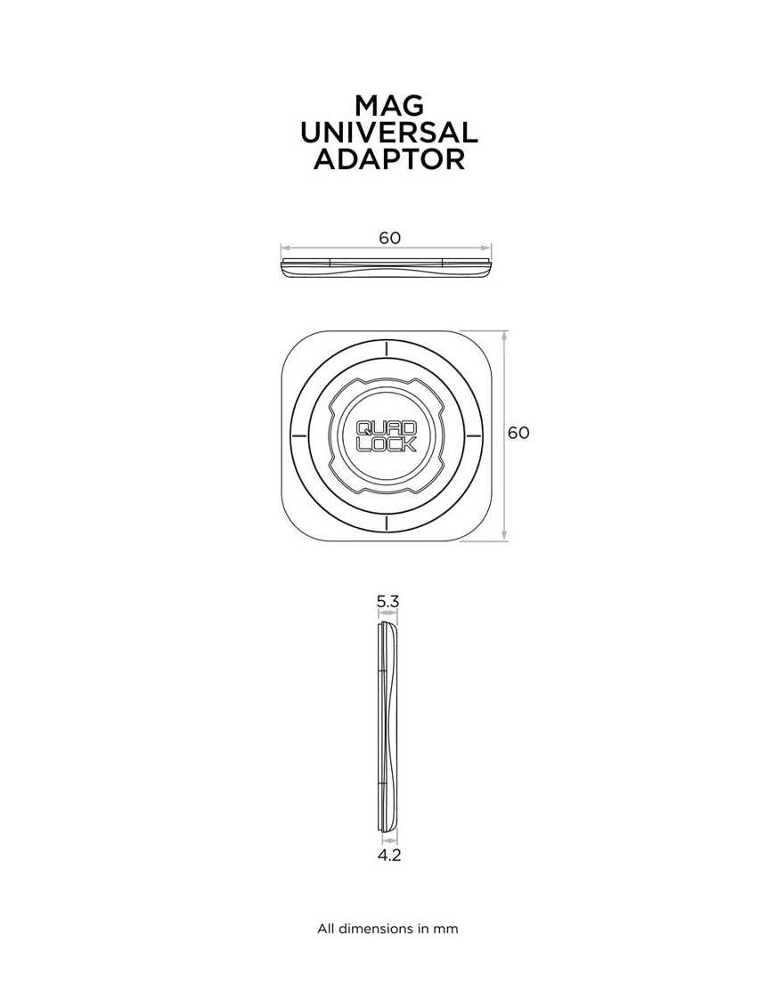 Uniwersalny adapter Quad Lock® MAG