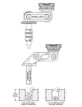 Podstawa montowana w sztycę główki ramy Quad Lock®