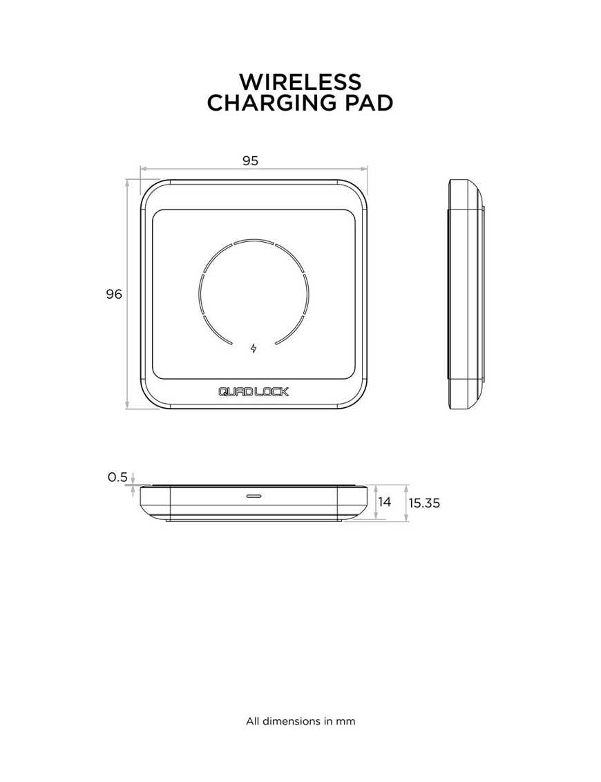 Quad Lock® Wireless Charging Pad