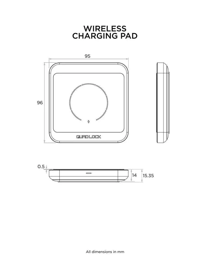 Quad Lock® Wireless Charging Pad