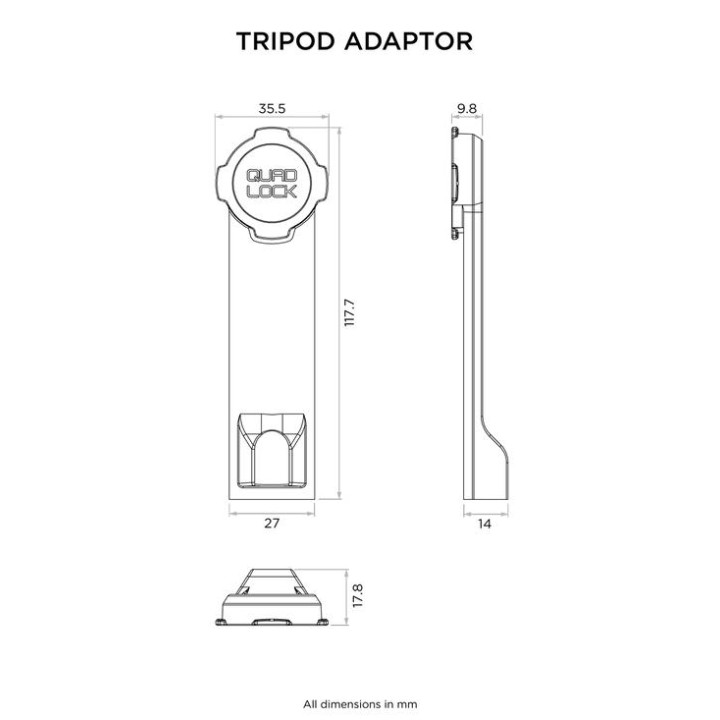 Adapter Quad Lock® do statywów fotograficznych (V3)