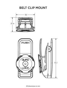 Podstawa Quad Lock® z klipsem mocowana do paska/plecaka (V3)