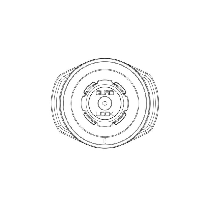 Wodoodporna głowica z ładowarką indukcyjną Quad Lock® 12V-24V - V2