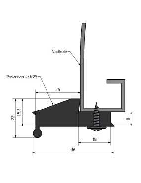 Poszerzenie nadkoli błotników +2,5 cm komplet