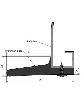 Poszerzenie nadkoli błotników +5 cm 1 metr