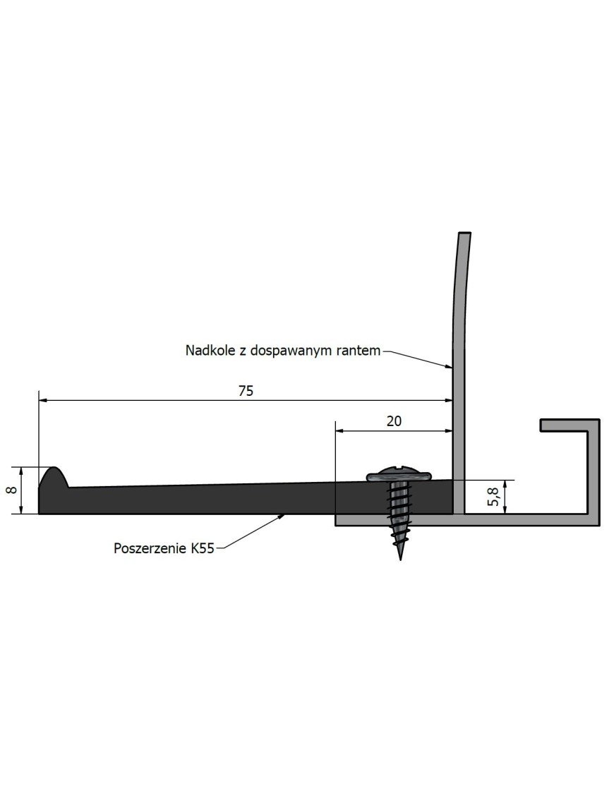 Poszerzenie nadkoli błotników +5,5 cm komplet