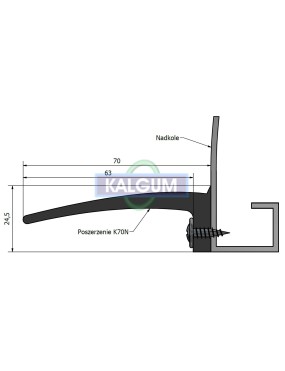 Poszerzenia gumowe nadkoli błotników 4 x 1,5 m + 7 cm