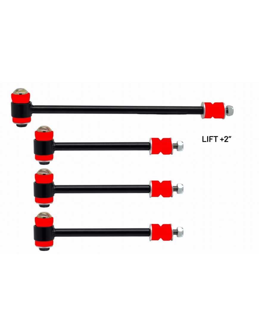 Komplet łączników stabilizatora wersja lift +2" Nissan Patrol Y61