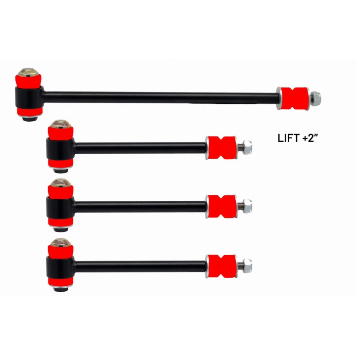 Komplet łączników stabilizatora wersja lift +2" Nissan Patrol Y61