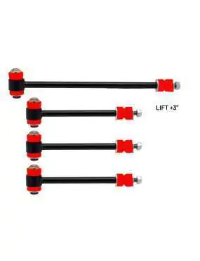 Komplet łączników stabilizatora wersja lift +3" Nissan Patrol Y61