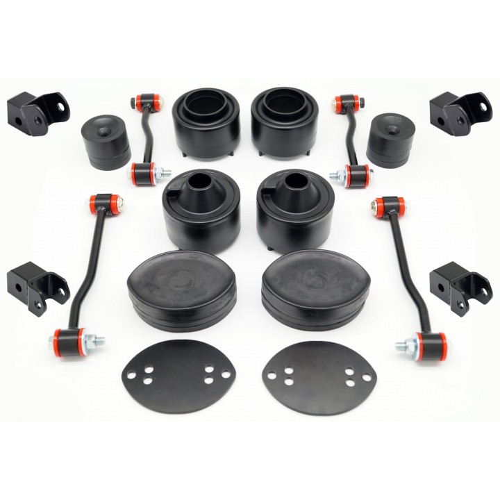 Komplet zawieszenia Jeep Wrangler JL lift +2" + przedłużenia amortyzatorów (czerwony)