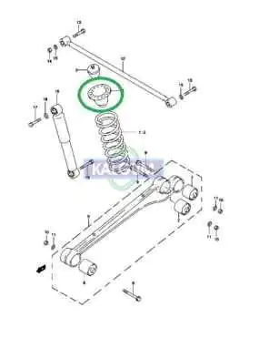 Podkładna tylna sprężyny Suzuki Jimny