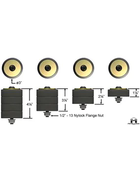 Odboje przednie Bump-stop uniwersalne Jeep Wrangler JK JL JT TJ LJ