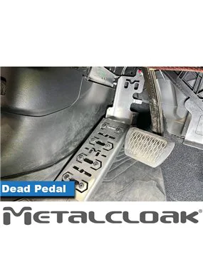 Stainless Steel Dead Pedal, JL Wrangler JT Gladiator