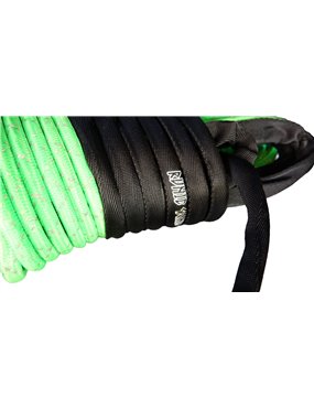 Runic Gear Winch Synthetic Rope 10mm X 30m Super Tough Pro lime with reflective strand