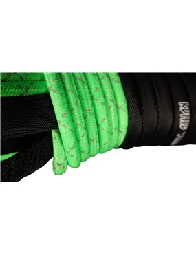 Runic Gear Winch Synthetic Rope 10mm X 30m Super Tough Pro lime with reflective strand