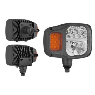 Refl.LEDF 4F P K1 218x146+obudowa,uchwyt dolnytylny,złącze DT04-6P, pudełko EN/PL