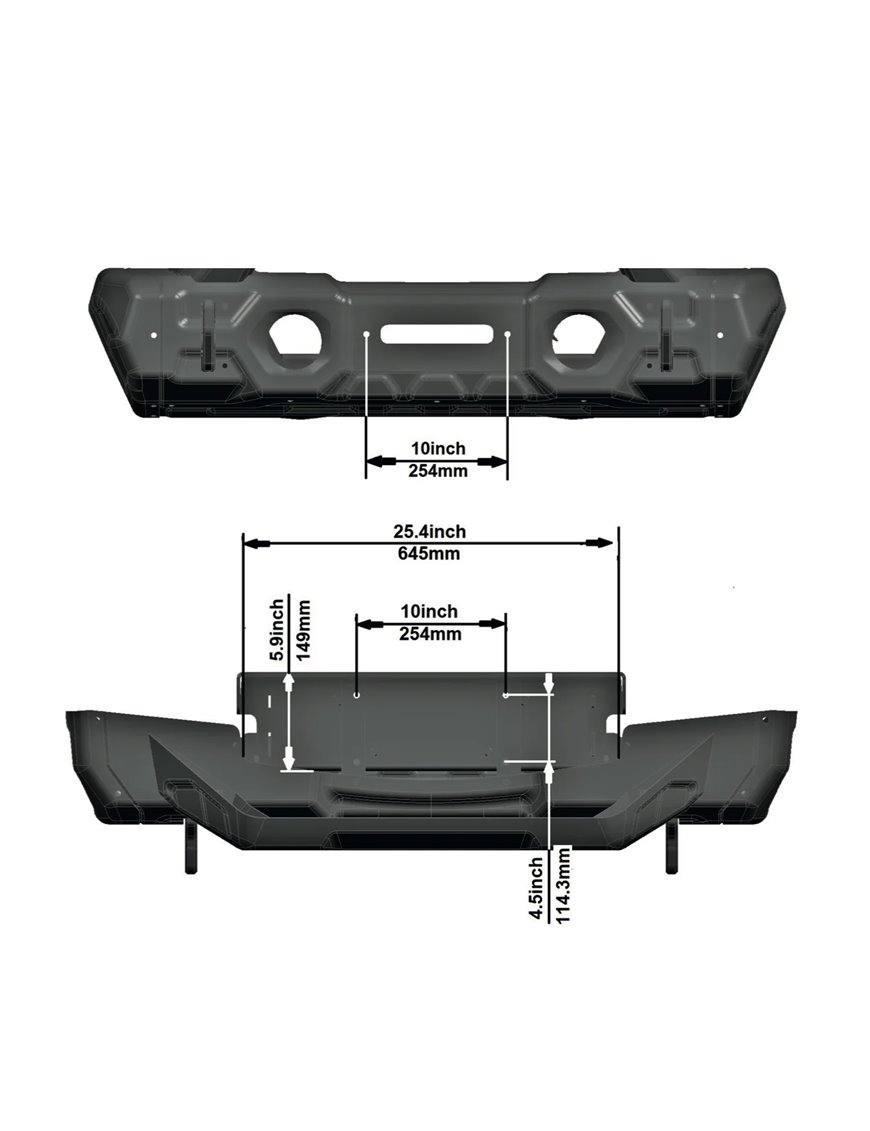 RIVAL WINCH MOUNT BRACKET FOR STEEL