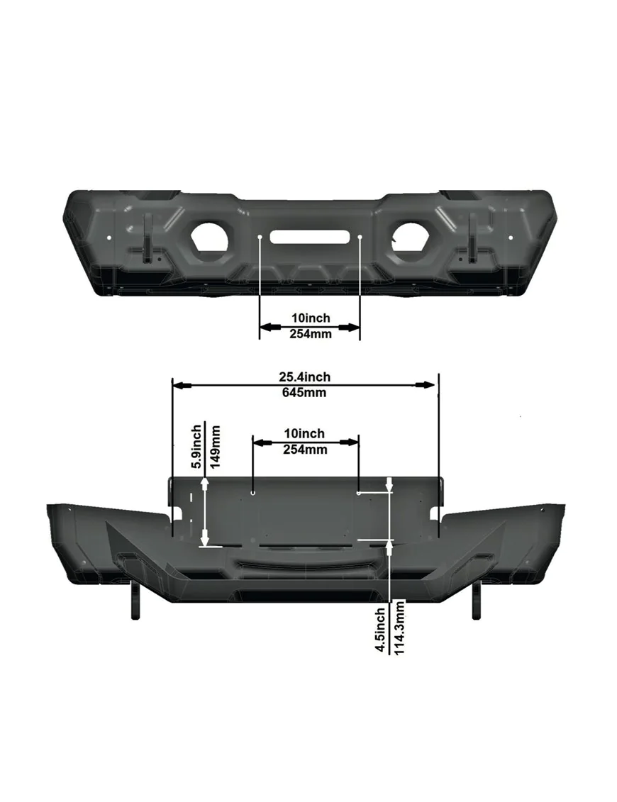 RIVAL WINCH MOUNT BRACKET FOR STEEL